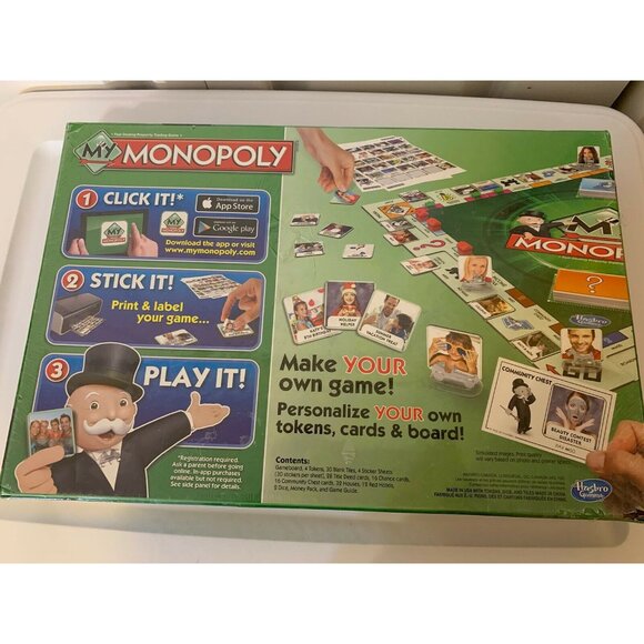 New MY MONOPOLY Game Hasbro Make your own‎ game Version Family Custom Board Game - Picture 5 of 5